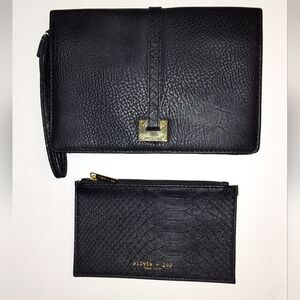 NWOT OLIVA + JOY NEW YORK DESIGNER WRISTLET & COIN PURSE POUCH GENUINE LEATHER